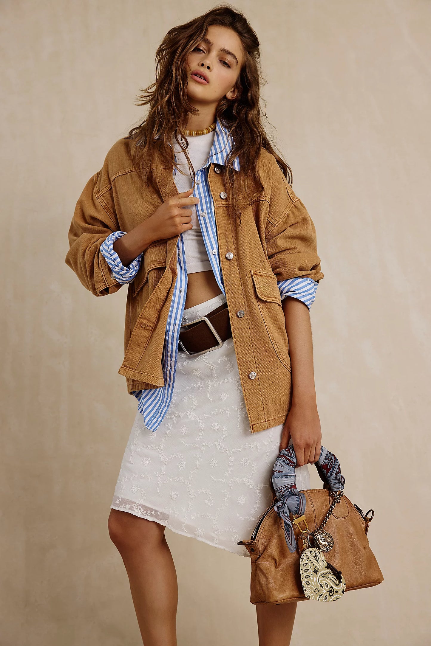 Free People Lemon Denim Jacket