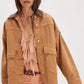 Free People Lemon Denim Jacket
