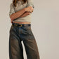 Free People Good Luck Mid Rise Barrel Jeans
