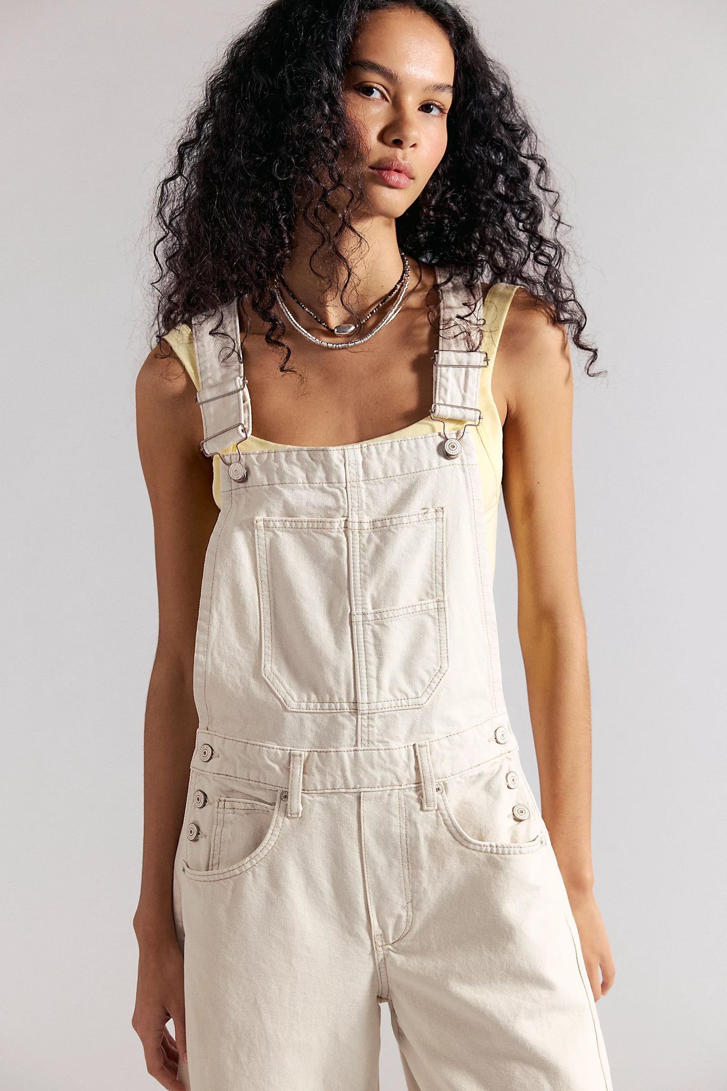 Free People Good Luck Barrel Overalls