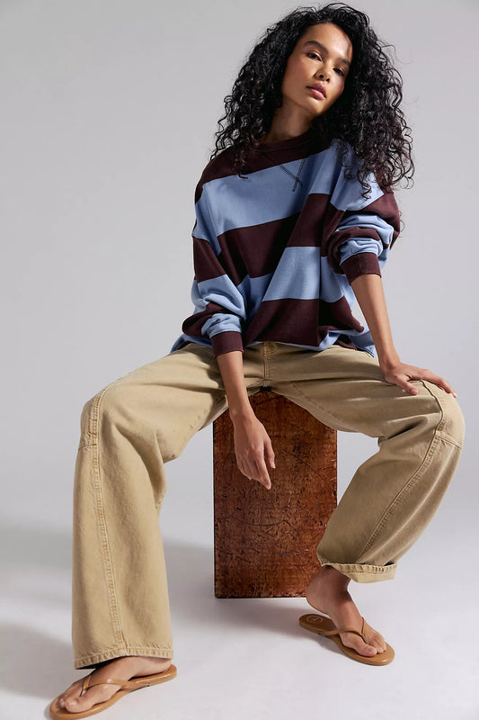 Free People Classic Stripe Crew