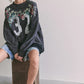 Free People Palm Springs Graphic Turtleneck