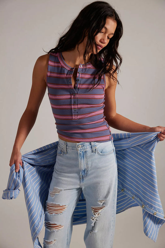 Free People Jamie Henley Striped Tank