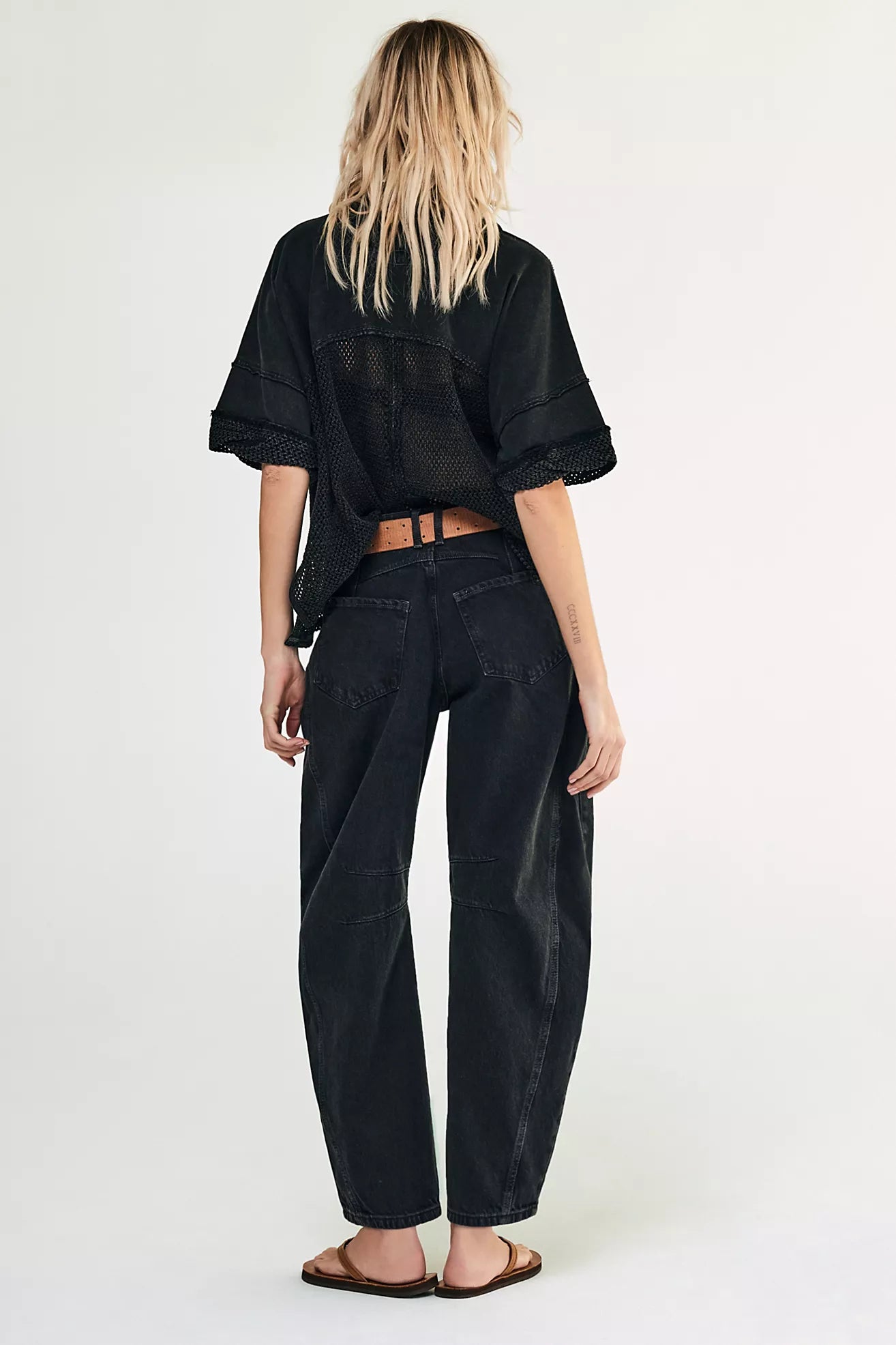 Free People Good Luck Barrel Jeans
