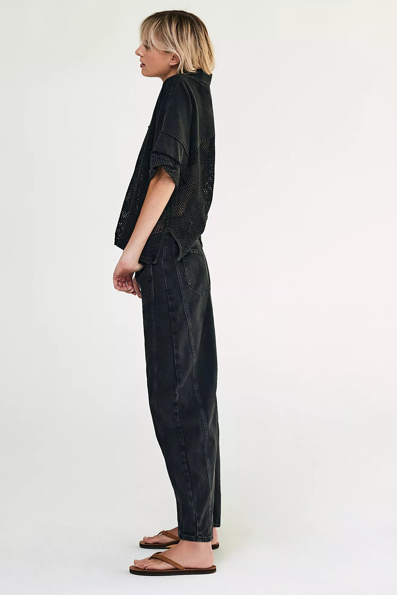 Free People Good Luck Barrel Jeans