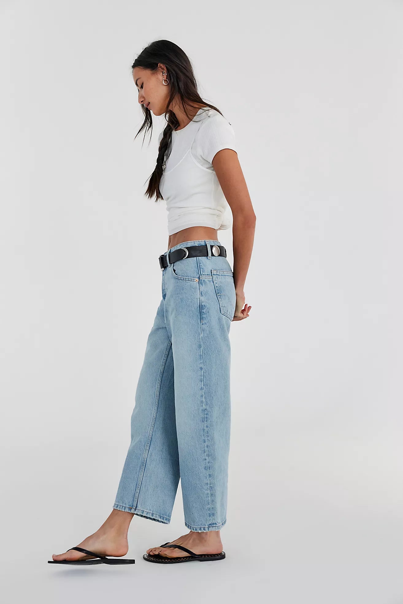 Free People Deep Trance Dropped Boyfriend Jeans