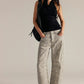 Free People Good Luck Barrel Jeans Snake Combo