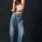 Free People Good Luck Mid Rise Barrel Jeans