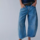 Free People Good Luck Mid Rise Barrel Jeans