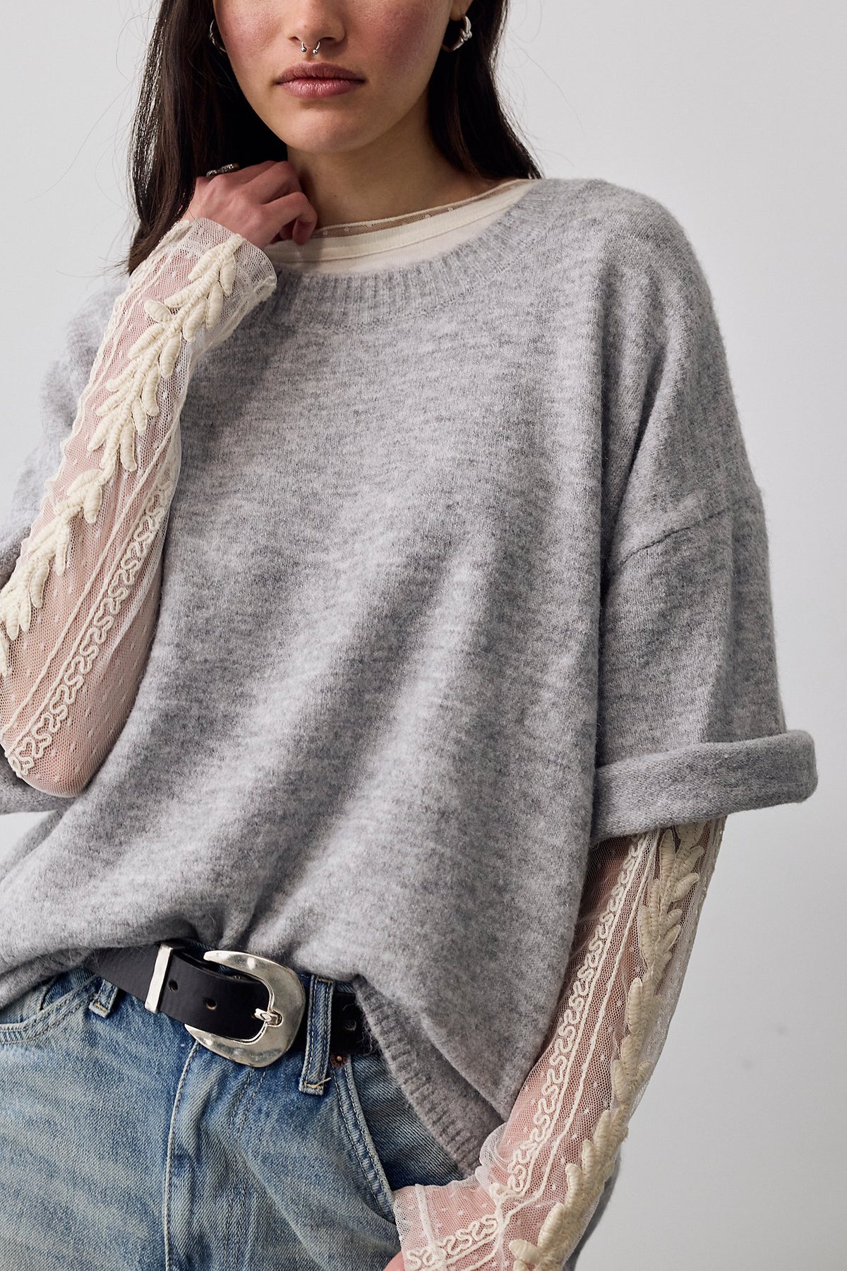 Free People Margot Sweater Tee