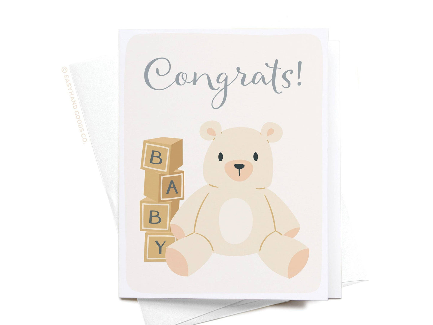 Congrats Teddy Bear Greeting Card