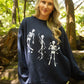 Friday + Saturday Dancing Skeletons Mockneck
