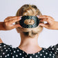 Flat Round | Black Polka Dot Party | Large Hair Clip