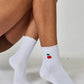 Everyday Ruffle Sock: Cherries