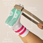 The Chunky Crew Grip Sock: Lemon
