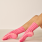 The Gingham Crew Grip Sock: Bluebell
