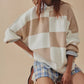 Free People Easy Street Checkered Tunic White Sands