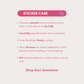 Valentine's Goose Sticker, Galentine's Day