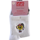 Pickleball Girlie Embroidered Pickleball Ladies Crew Socks