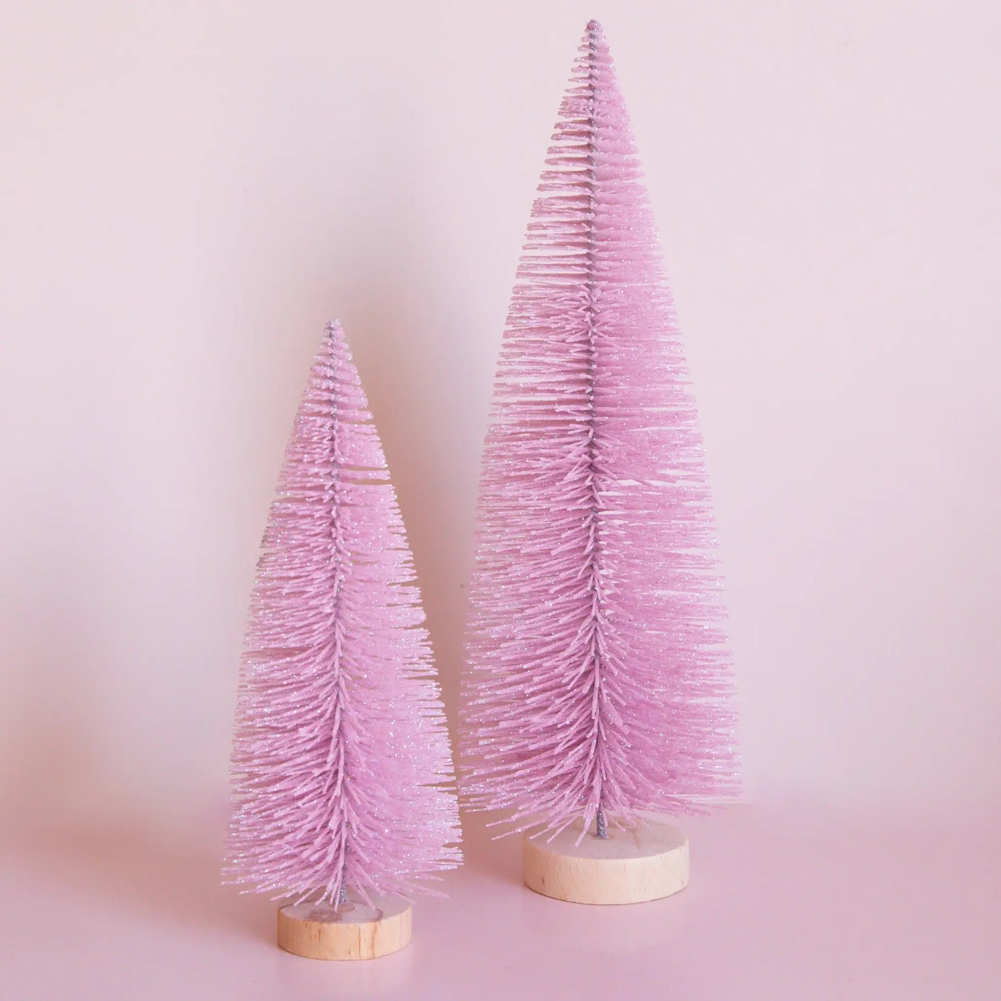 Bottle Brush Tree | Cool Pink | Sparkle Christmas Tree: 13 inch