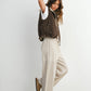 Floral Fleece Sleeveless Vest