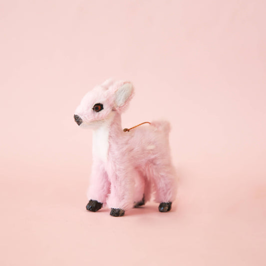 Holiday Reindeer Ornament | Pink: Fawn