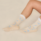 The Floral Grip Sock: Blue Roses