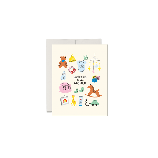 Welcome to the World Baby Greeting Card