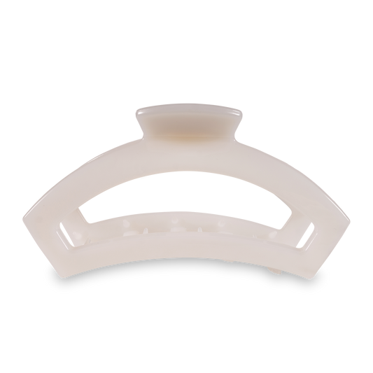 Teleties Open Hair Clip Large Coconut White