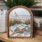 Arch Top Beach Books Framed Art      : 6x8"