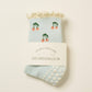 Cherry Ruffle Grip Sock [Baby Blue], Pilates Socks
