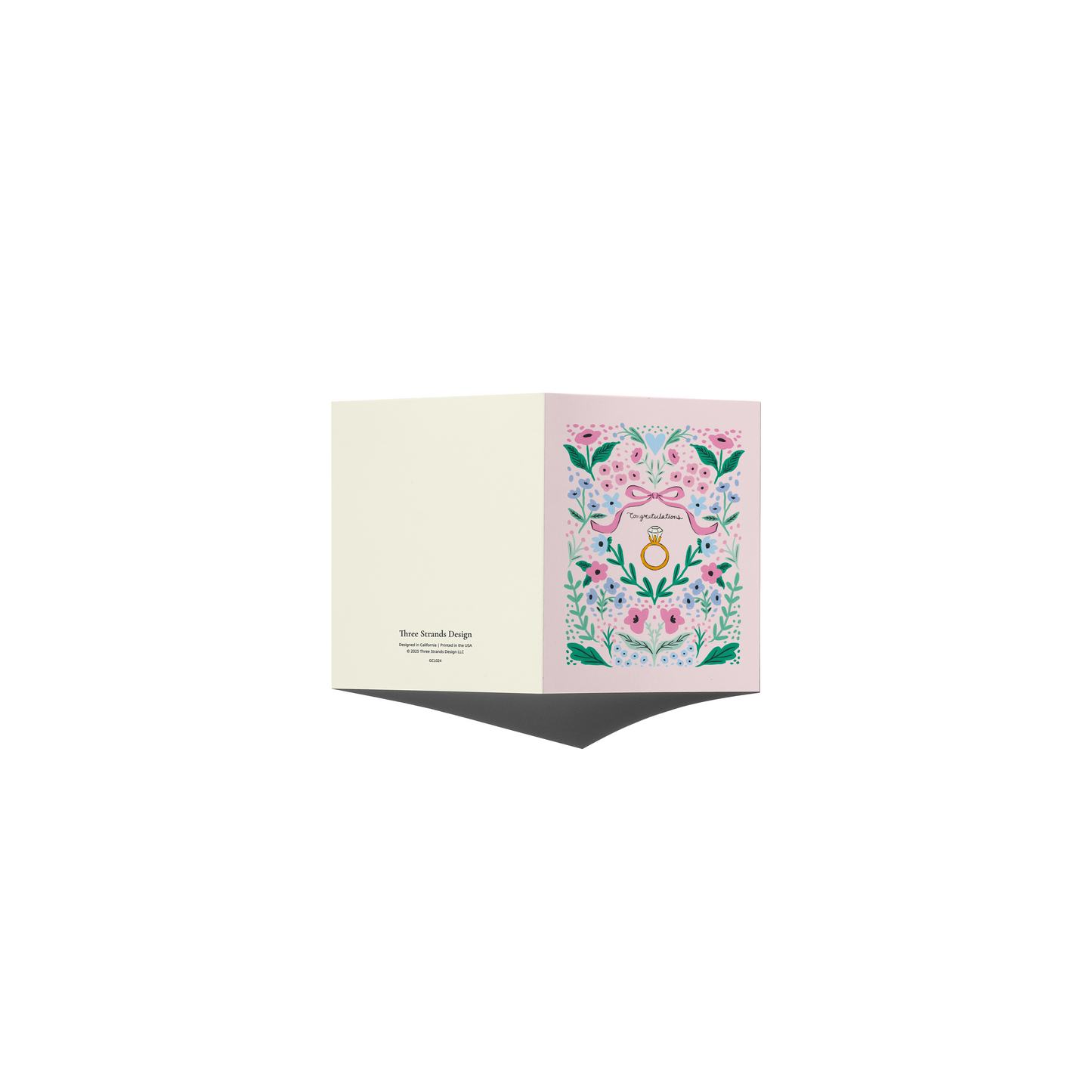 Congratulations Engagement Ring Greeting Card