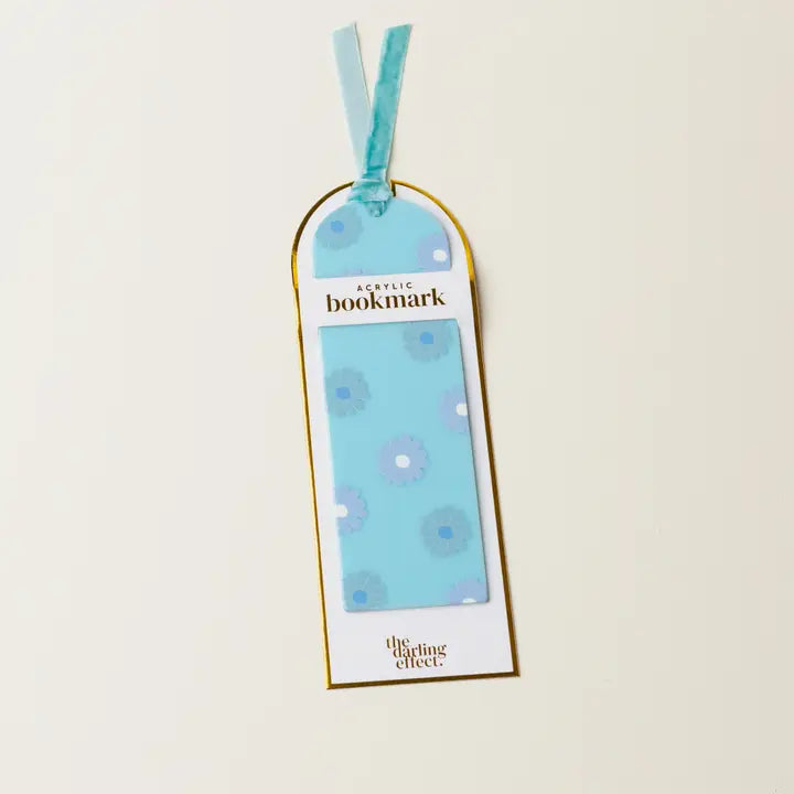 Blue Acrylic Bookmark