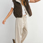Floral Fleece Sleeveless Vest