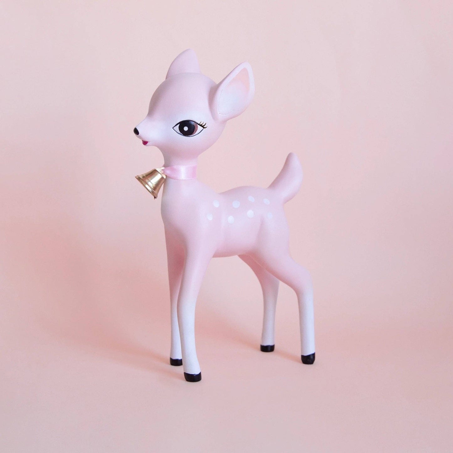 Holiday Retro Deer Figurine | Pink