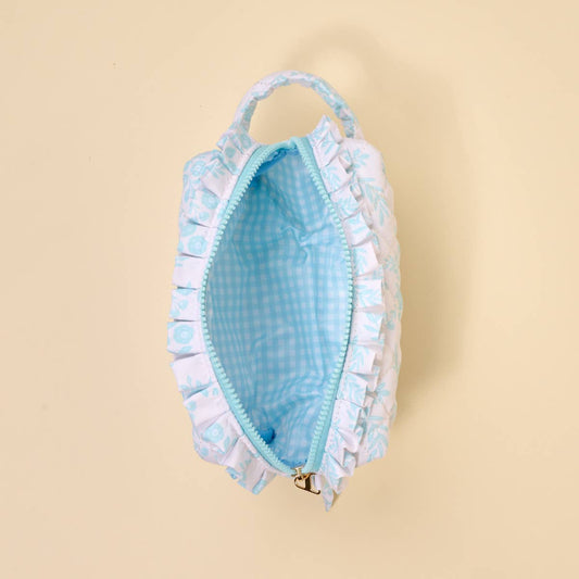 Essentials Quilted Cosmetic Pouch–Mrs. Something Blue
