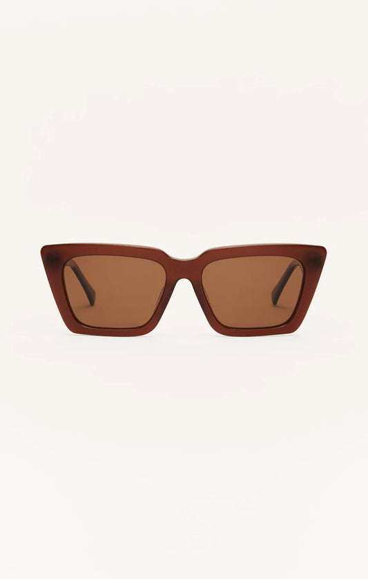 Z Supply Feel Good Polarized Sunglasses Chesnut Brown