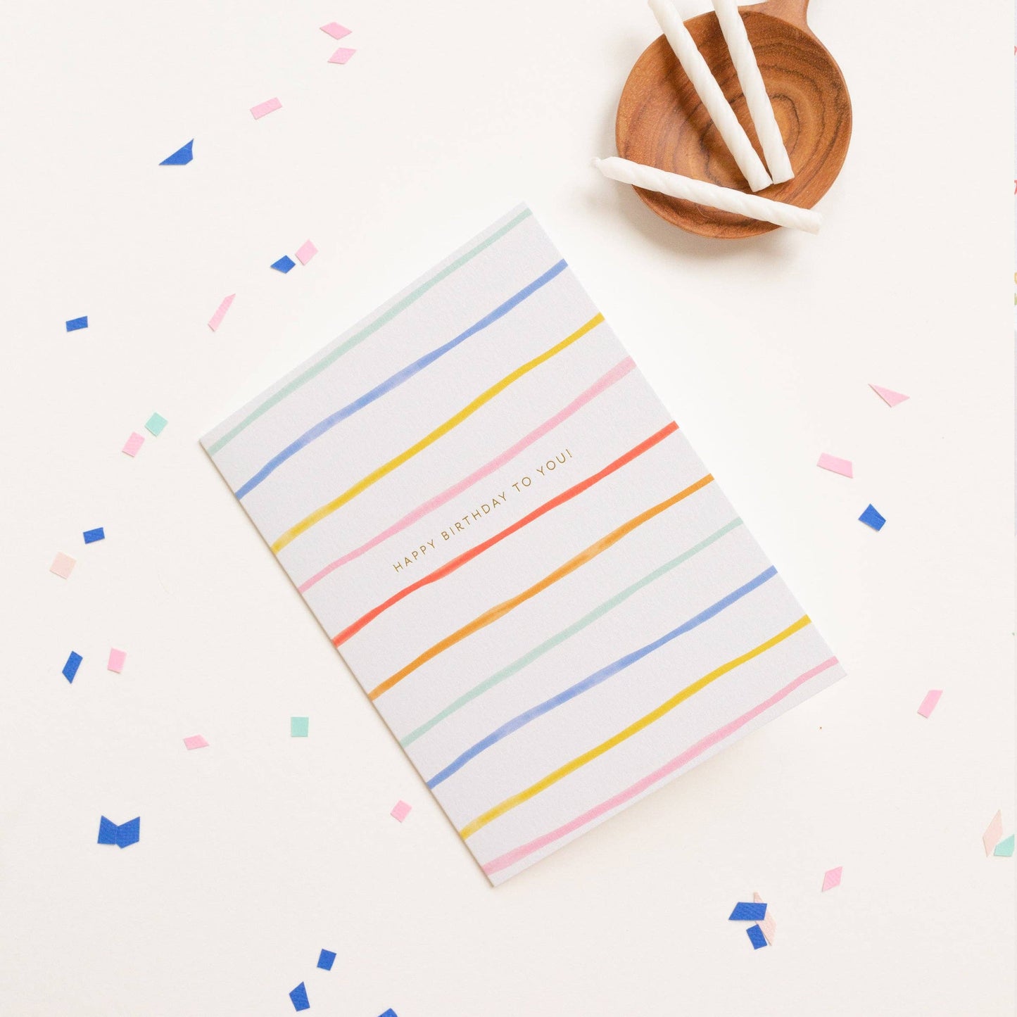 Birthday Stripes Greeting Card