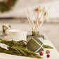 Thymes Frasier Fir Frosted Plaid Petite Reed Diffuser