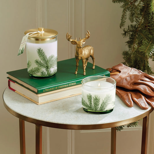 Thymes Frasier Fir Medium Luminary Pine Needle Candle