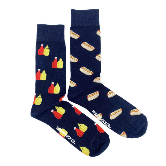 Friday Sock Co. Men's Hotdog & Condiment Socks