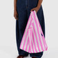 Baggu Standard Pink Painted Stripe