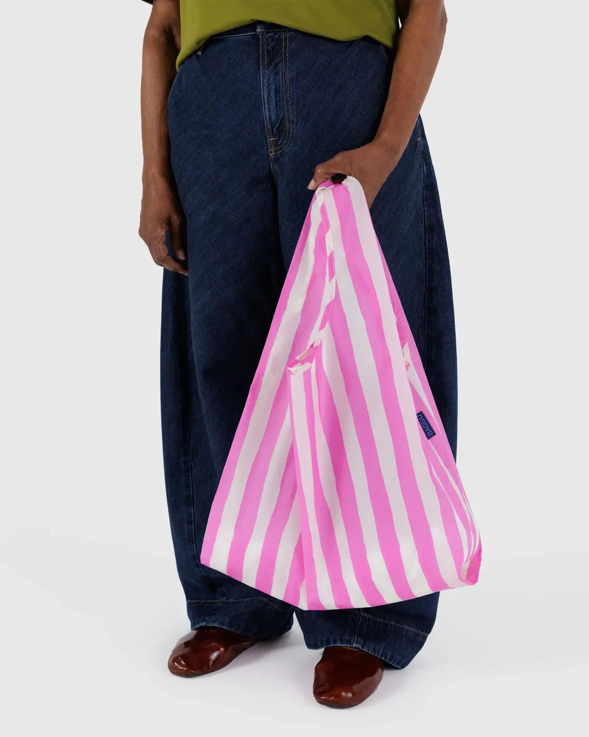 Baggu Standard Pink Painted Stripe