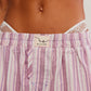 Free People Day To Day Flannel Boxer Shorts