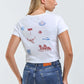 Girl Dangerous All Over Western Baby Tee