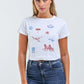 Girl Dangerous All Over Western Baby Tee