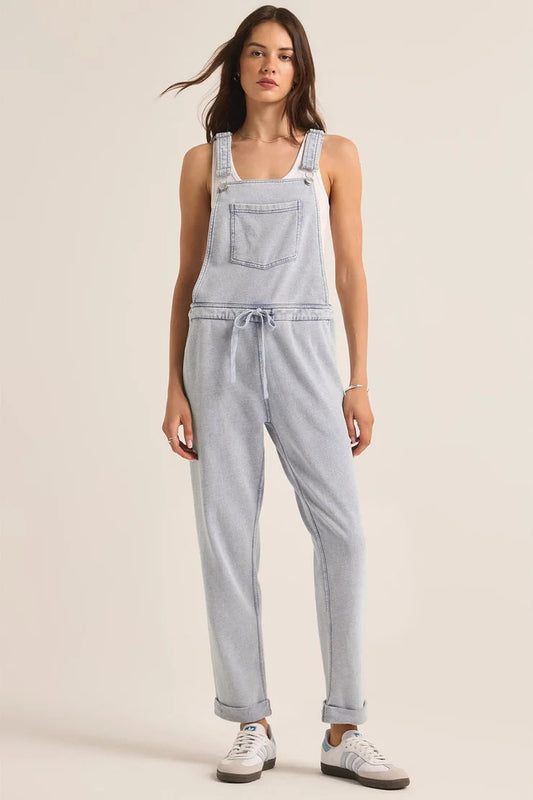 Z Supply Knit Denim Overalls