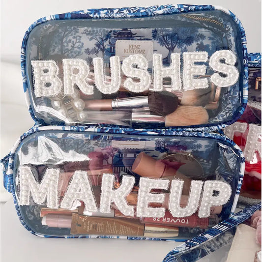 "Makeup" Makeup Bag Large