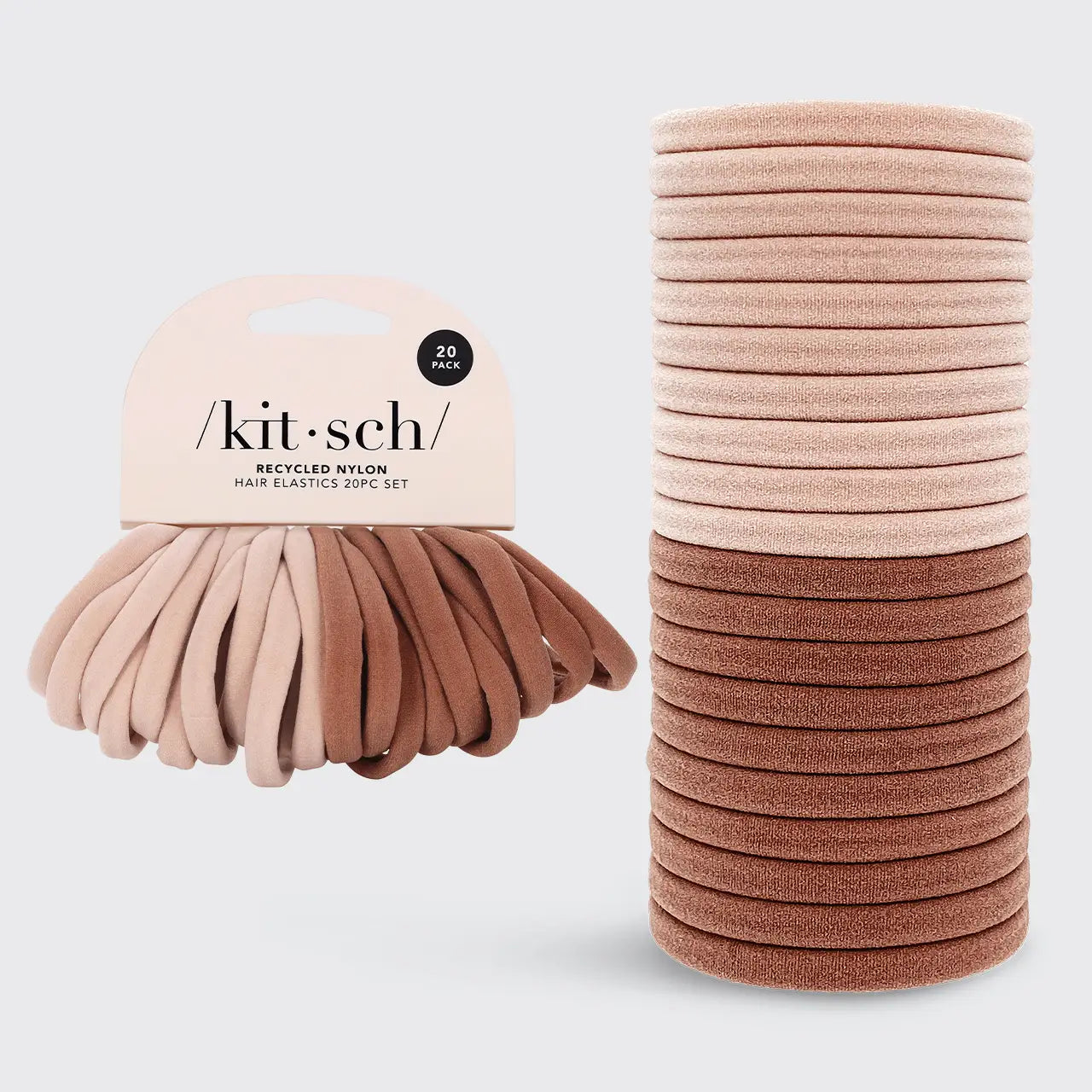 Kitsch Eco-Friendly Nylon Elastics Blush