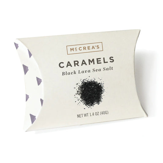 Black Lava Sea Salt McCrea's Caramels Small Box